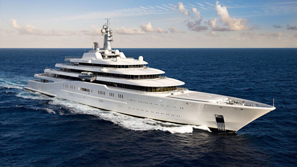 10 Most Expensive Superyachts in the World – Eclipse, the $1.5 billion megayacht owned by Roman Abramovich, featuring missile defense and a submarine