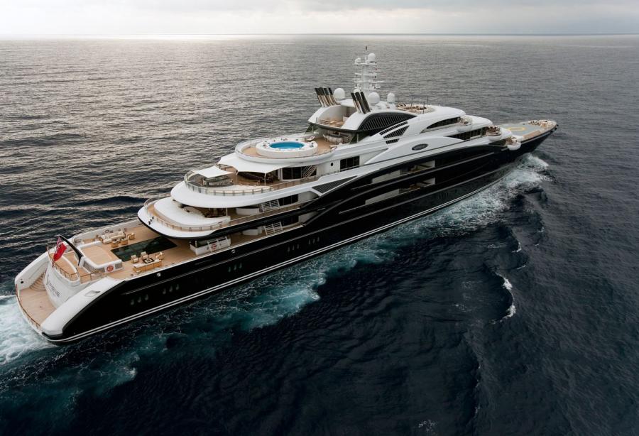10 Most Expensive Superyachts in the World – Serene, a $300 million yacht owned by Saudi royalty, featuring a private submarine and seawater pool