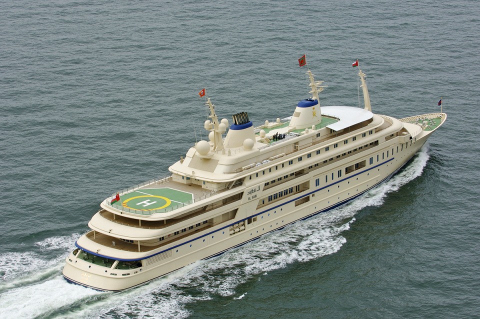 10 Most Expensive Superyachts in the World – Al Said, a $300 million royal yacht with a concert hall for a 50-piece orchestra and lavish interiors