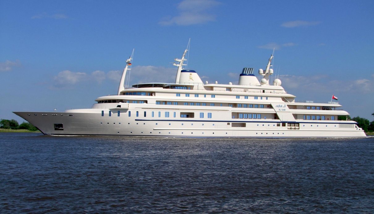 10 Best Superyachts in the World – Al Said – A royal yacht with a grand concert hall, extravagant hospitality, and world-class luxury interiors