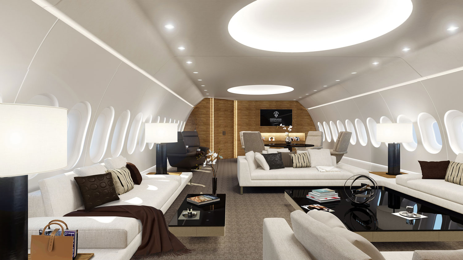 10 Most Expensive Private Jets in the World – Boeing 787-8 BBJ ($224M) with custom office space, entertainment lounge, and VIP seating