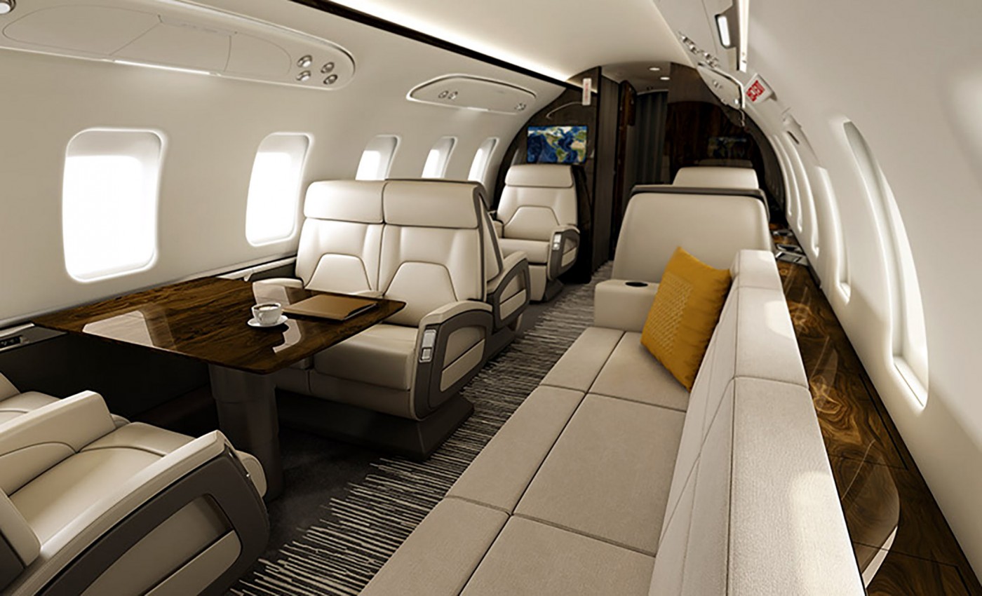 Bombardier Challenger 650 – Ranked among the 10 Best Private Jets in the World for its transatlantic range, spacious cabin, and affordability - interior