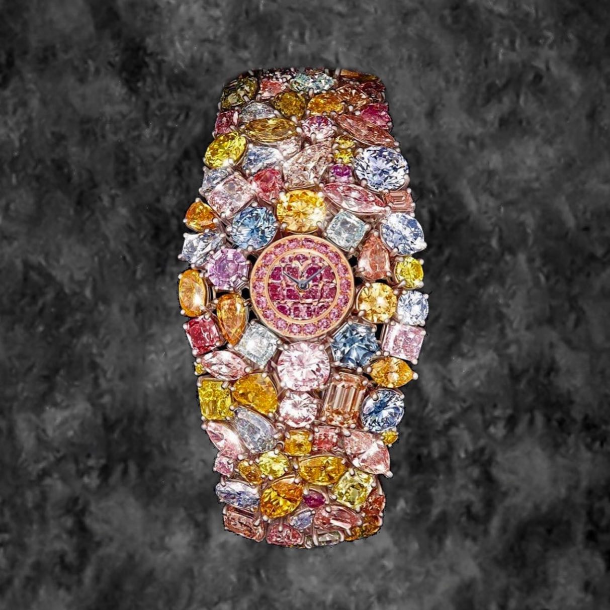 10 Most Expensive Watches in the World – Graff Diamonds Hallucination, a $55M masterpiece with 110 carats of rare colored diamonds and platinum