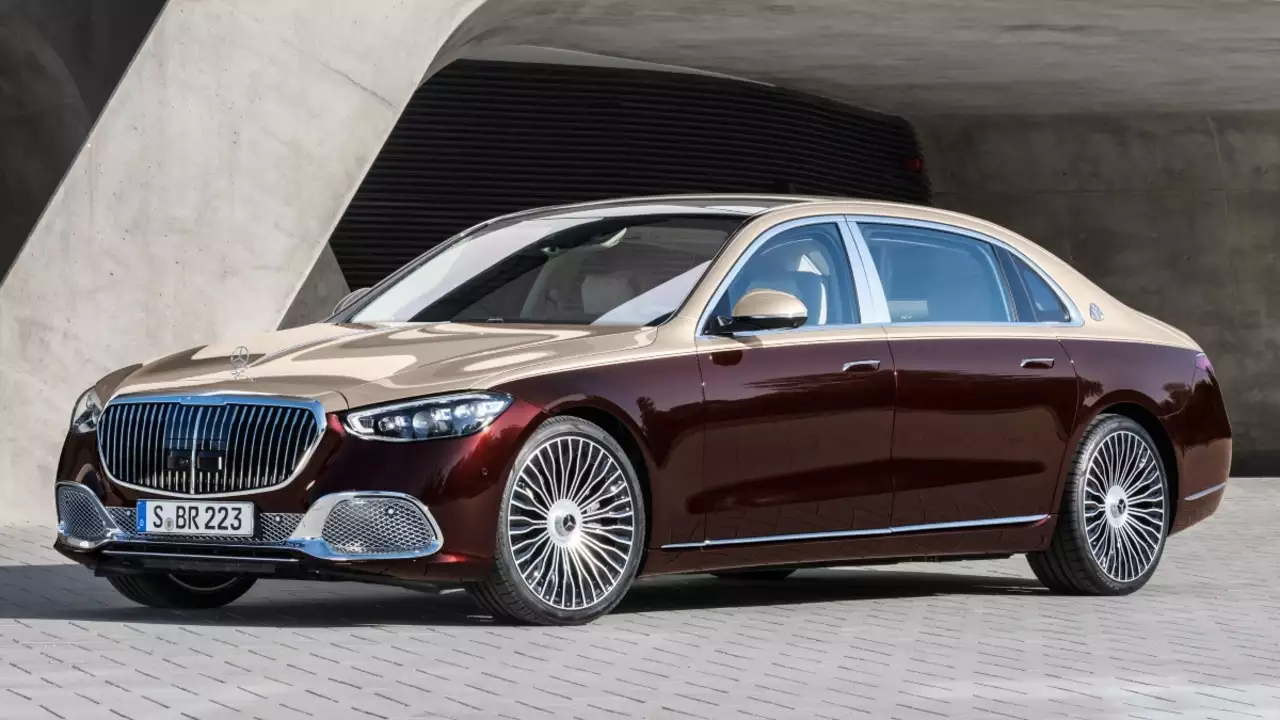 10 Best Luxury Cars in the World – Mercedes-Maybach S-Class with reclining executive seats, Burmester sound system, and cutting-edge tech.