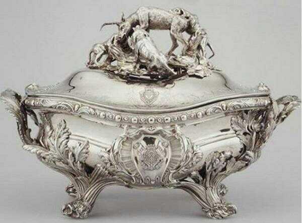 10 Most Expensive Antiques in the World – The Germain Royal Soup Tureen, a silver masterpiece from 1733 sold for $10 million.