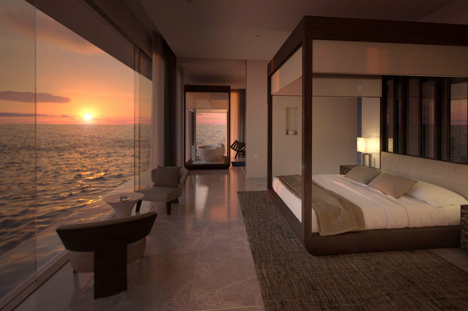 10 Most Expensive Hotels in the World – The Muraka Suite, Conrad Maldives – Underwater Bedroom with Marine Views & Private Infinity Pool