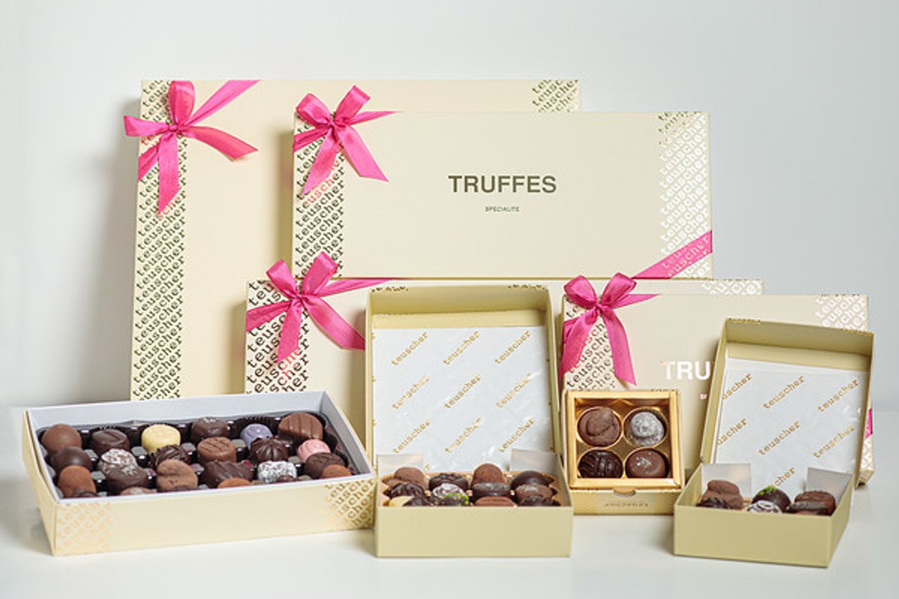 Teuscher Assorted Truffles from 10 Most Expensive Chocolates in the world with Swiss champagne and rose flavors.