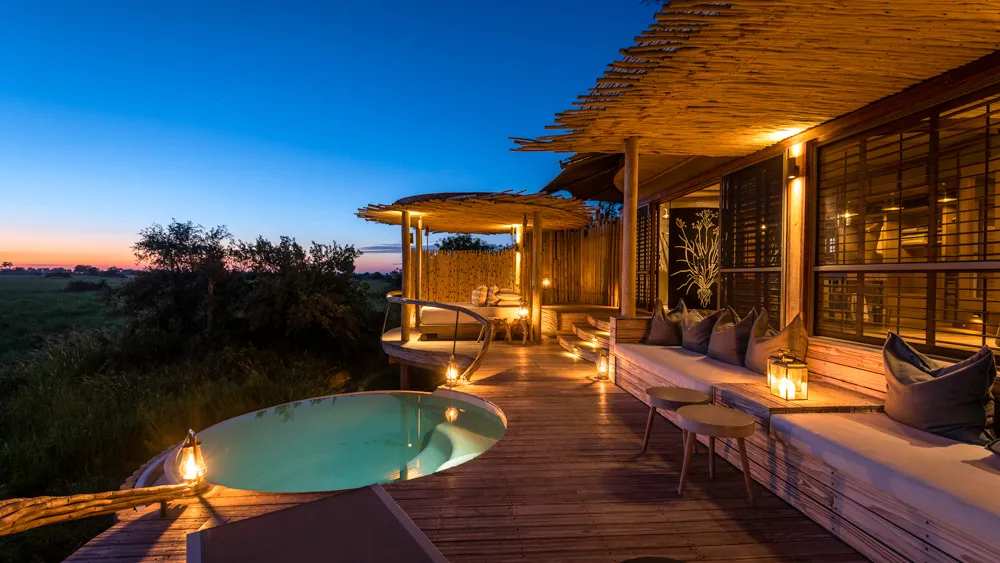 Five-star safari camp in Botswana’s Okavango Delta – representing the 10 Most Expensive Travel Destinations.
