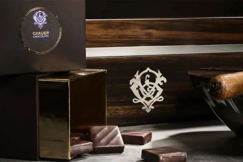 House of Grauer Aficionado box from 10 Most Expensive Chocolates in the world crafted to pair with luxury cigars.