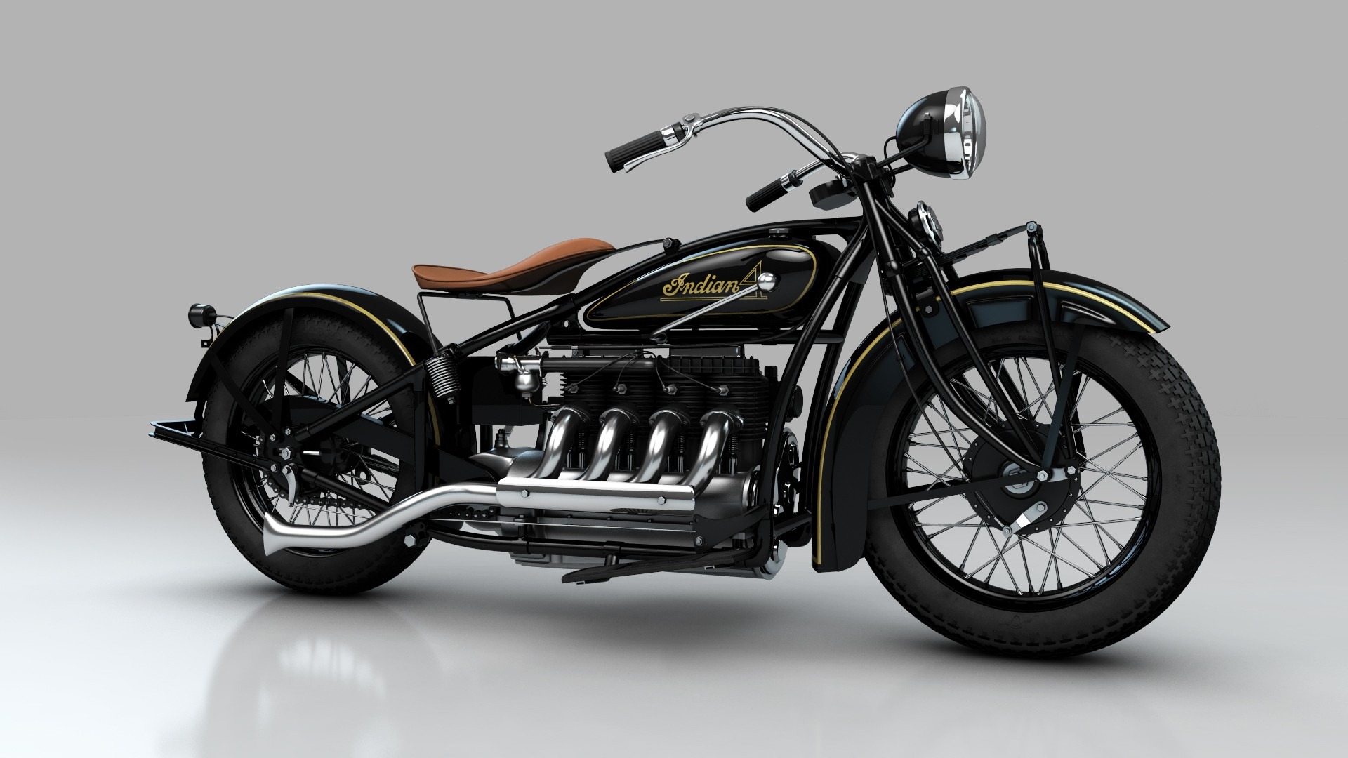 British Vintage Black motorcycle from the 10 Most Expensive Motorcycles in the World with post-WWII engineering.