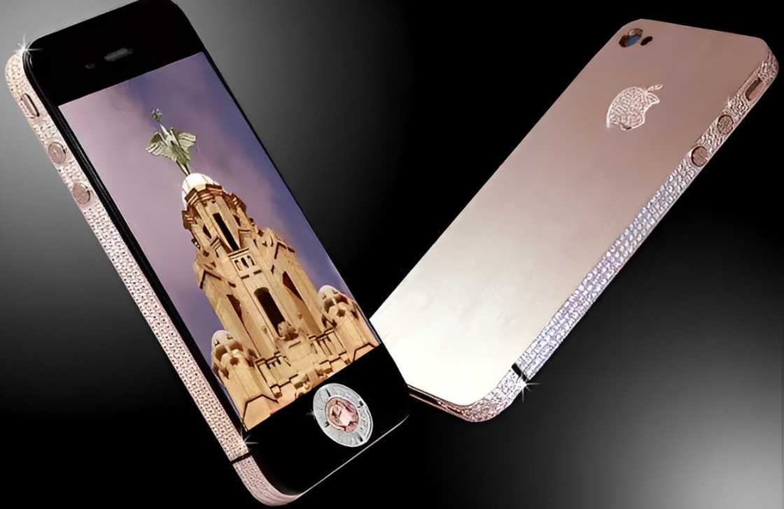 Stuart Hughes iPhone 4 Diamond Rose in the 10 most expensive phones in the world, showcasing luxury and precision design.