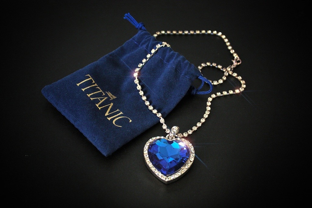 Titanic-inspired Heart of the Ocean Necklace in the 10 Most Expensive Jewelry in the world with 15-carat blue diamond.