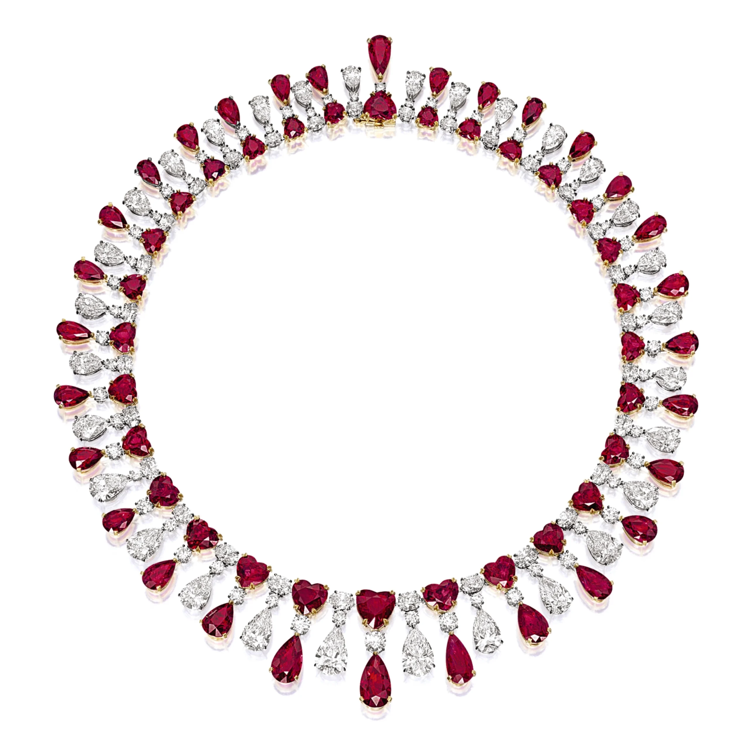 Ruby-rich Red Emperor Necklace featured in the 10 Most Expensive Jewelry in the world with Chinese heritage.