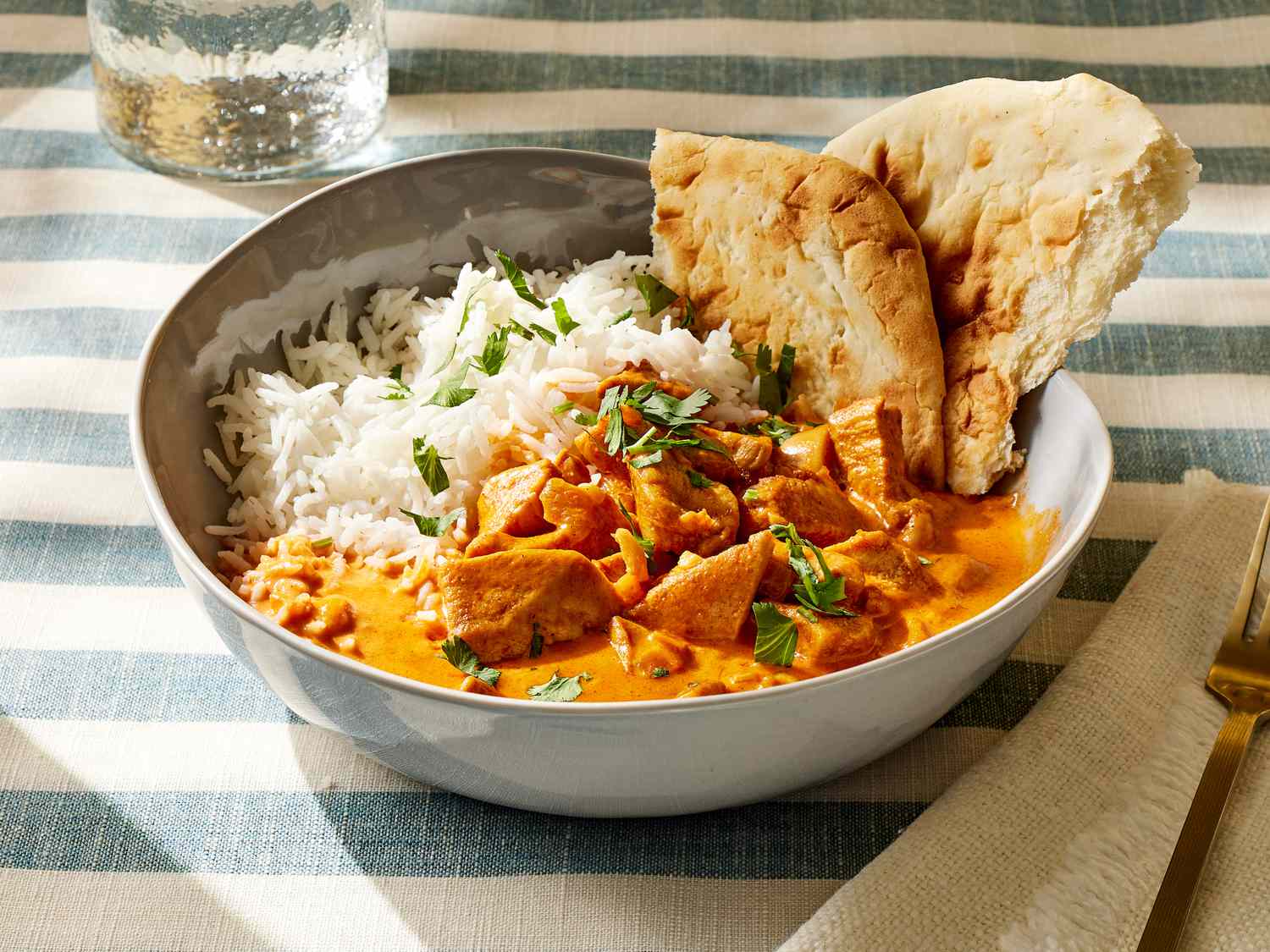 Creamy Indian butter chicken, a staple in the 10 Best Food Dishes in the World, rich in spices and flavor.