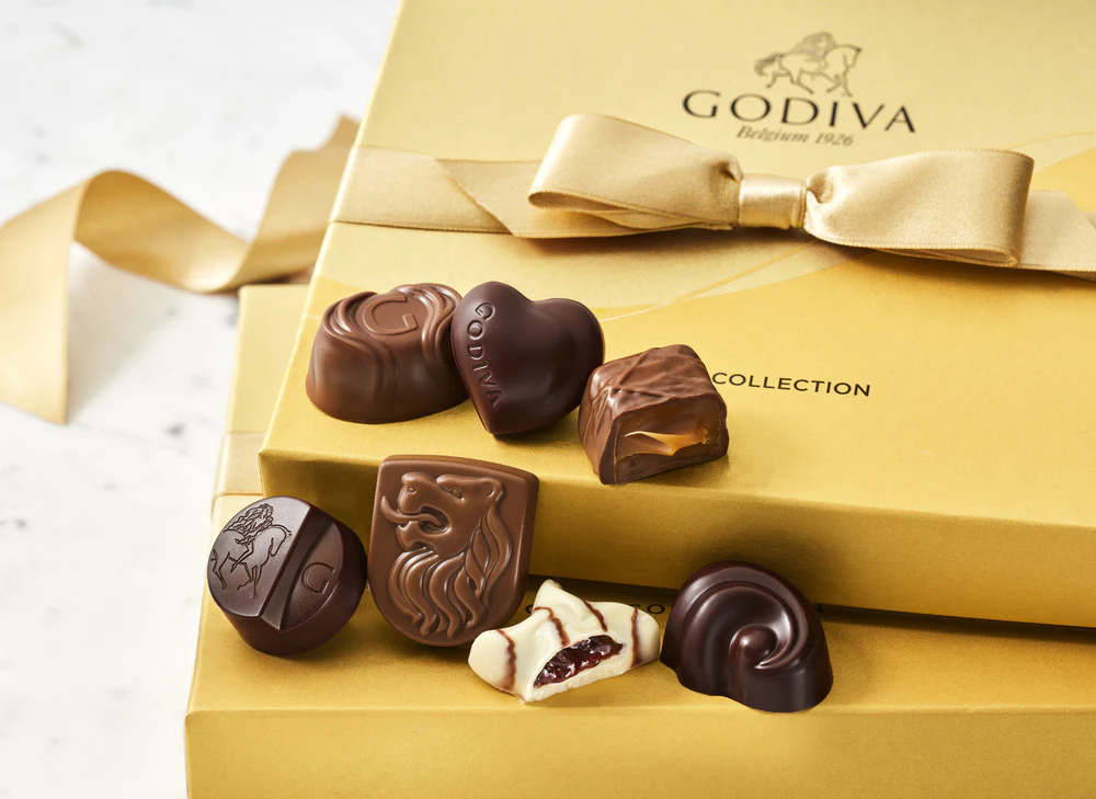 Godiva’s Gold Collection chocolates ranked in the 10 Best Chocolates in the World for their smooth, elegant design.