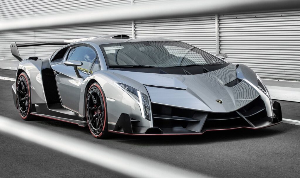 10 Most Expensive Supercars in the World – Lamborghini Veneno, a $4.5 million track-inspired hypercar with aggressive styling