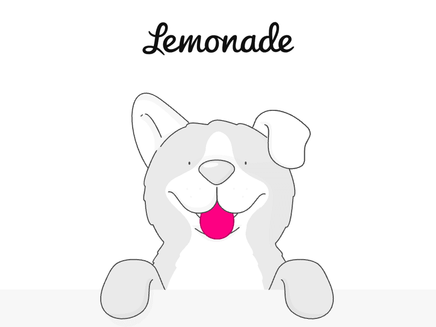 Lemonade Pet Insurance logo – ranks in the 10 Best Pet Insurance Companies for budget-conscious pet owners and AI-powered claims.