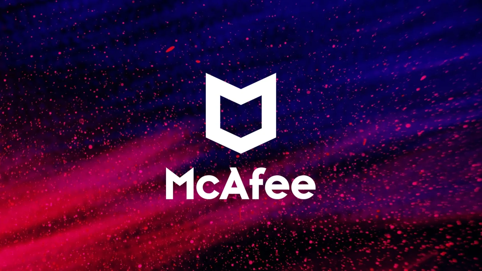 McAfee branded shield representing one of the 10 Best Cybersecurity Companies in the World with antivirus and cloud threat protection.