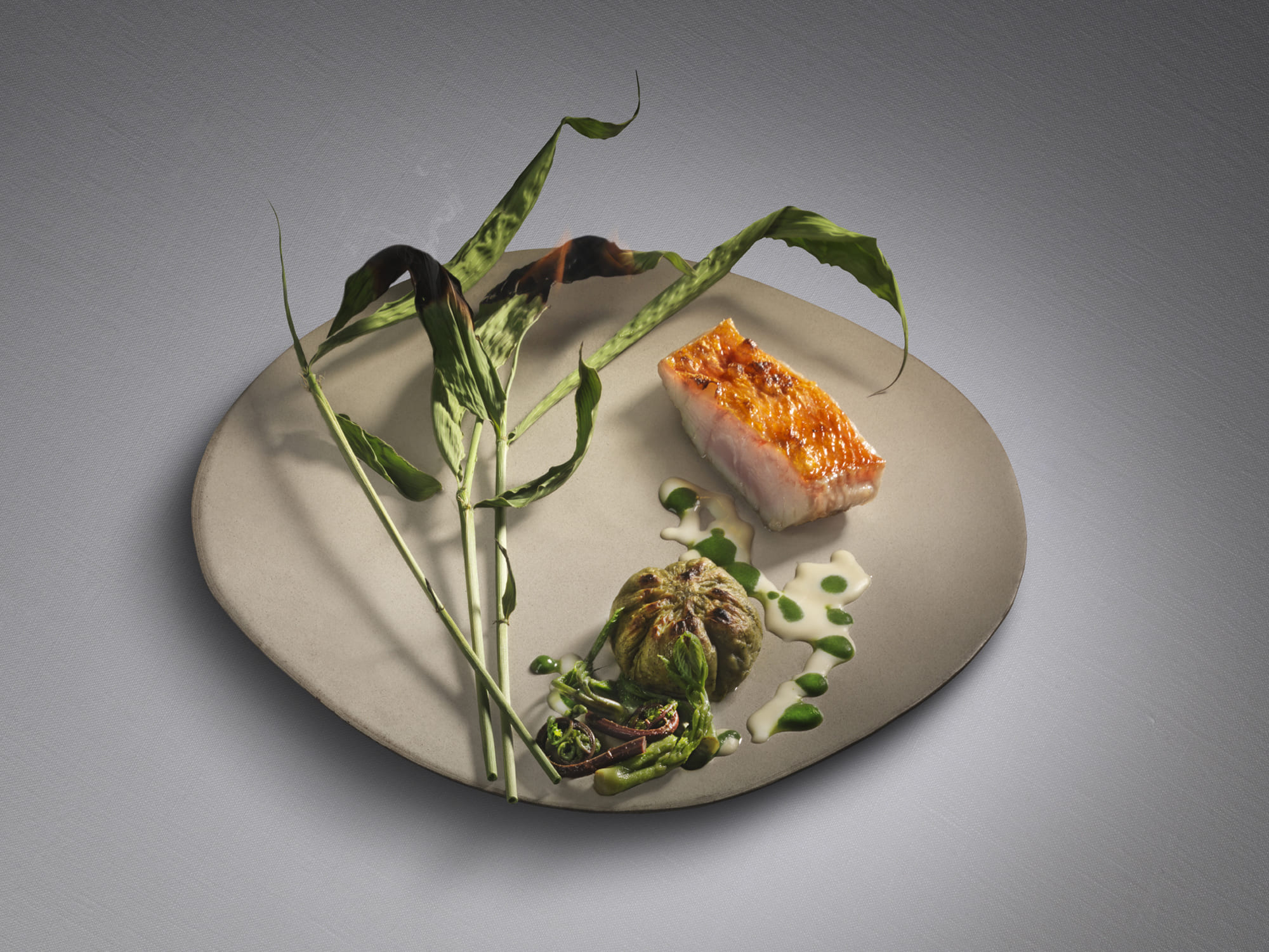 Nature-driven presentation at Narisawa, among the 10 Most Famous Michelin Star Restaurants in Tokyo, Japan.