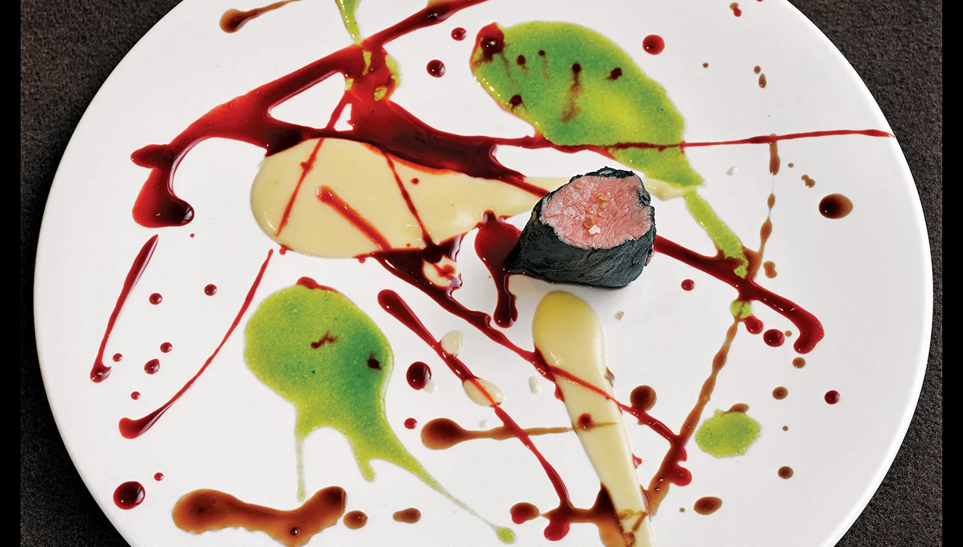 Artistic cuisine at Osteria Francescana, among the 10 Most Famous Michelin Star Restaurants in Modena, Italy.