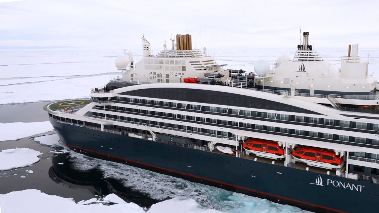 Le Commandant Charcot: Ice-class polar exploration - 10 Best Luxury Cruises in the World for Arctic & Antarctic expeditions.