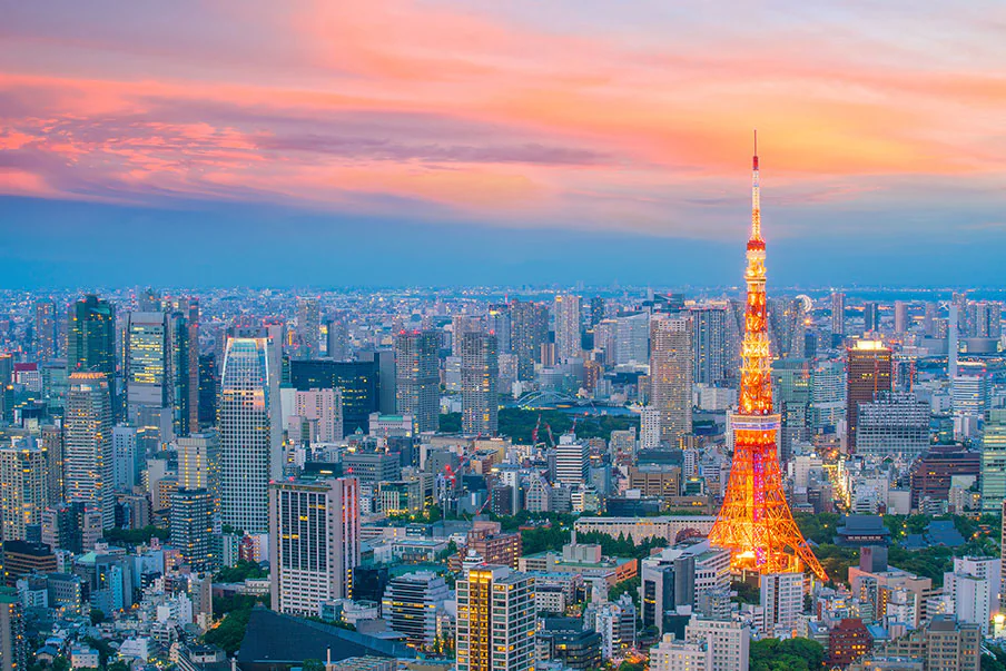 10 Top Real Estate Markets in the World: Tokyo, Japan thriving real estate sector.