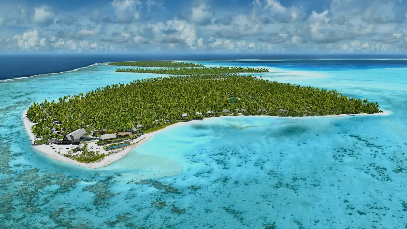 Aerial view of 10 Most Famous Private Islands in the World showcasing luxury, natural beauty, and exclusivity in stunning settings.