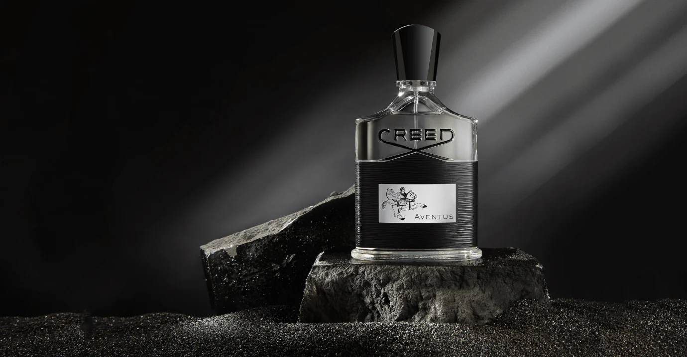 Creed Aventus fragrance bottle symbolizing luxury and power from the 10 Most Famous Luxury Perfumes in the World.