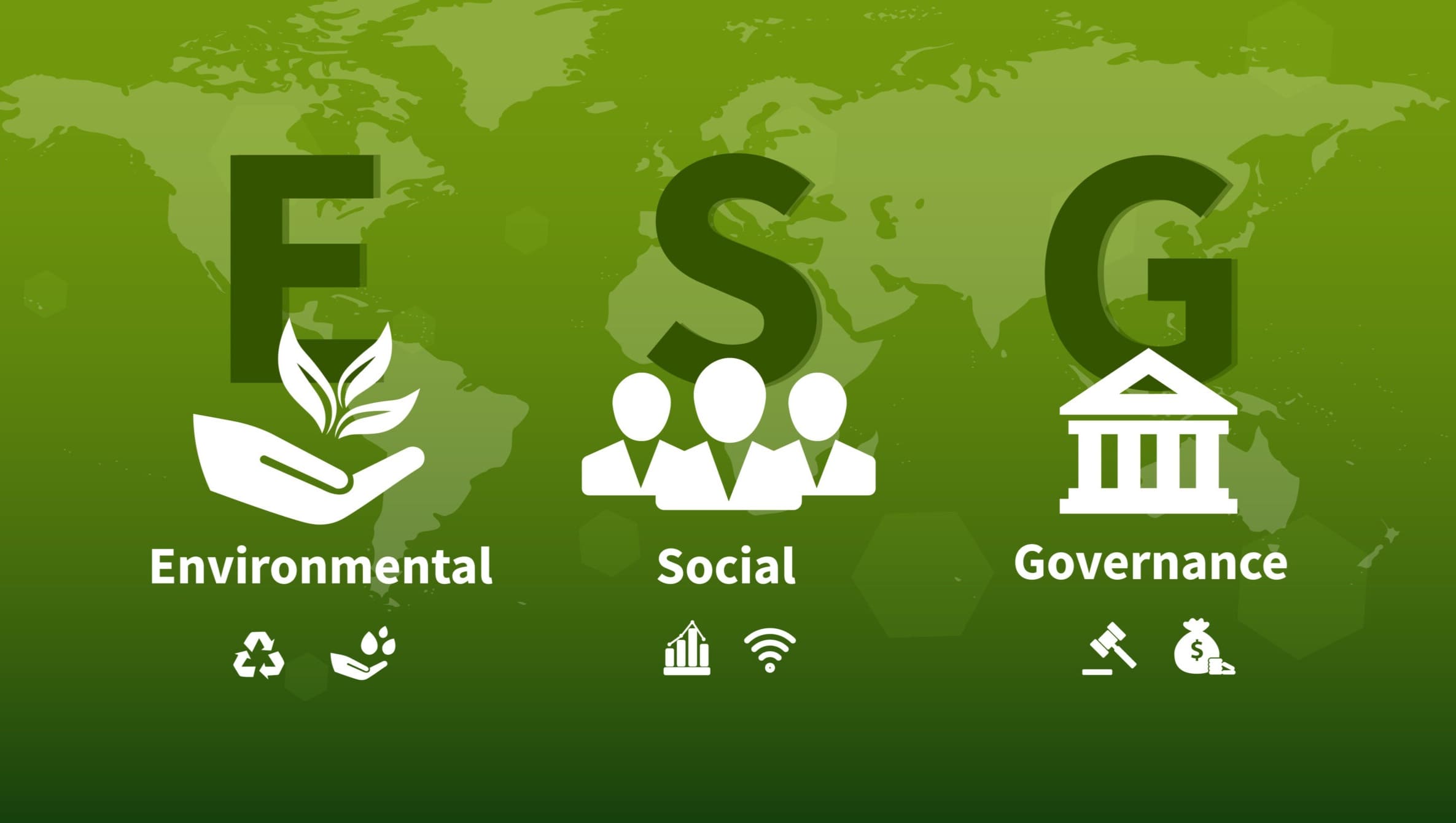 ESG Investing graphic in 10 Most Famous Investment Strategies showing ethical, sustainable, and responsible investing focus.