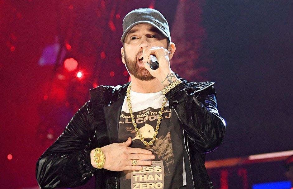 Eminem in the 10 Most Famous Rappers in the World list, known for lyrical mastery and global influence.