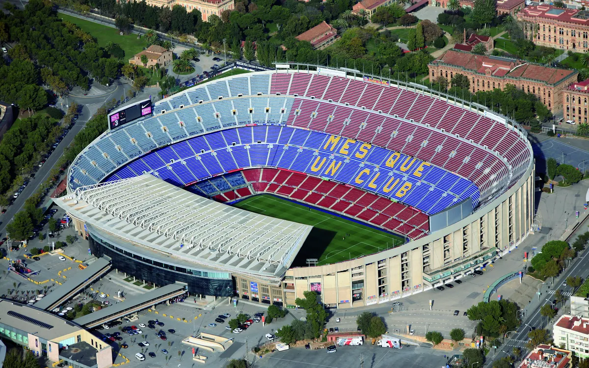 FC Barcelona stadium representing one of the 10 Most Famous Football Clubs in the World with global fans and football legends.