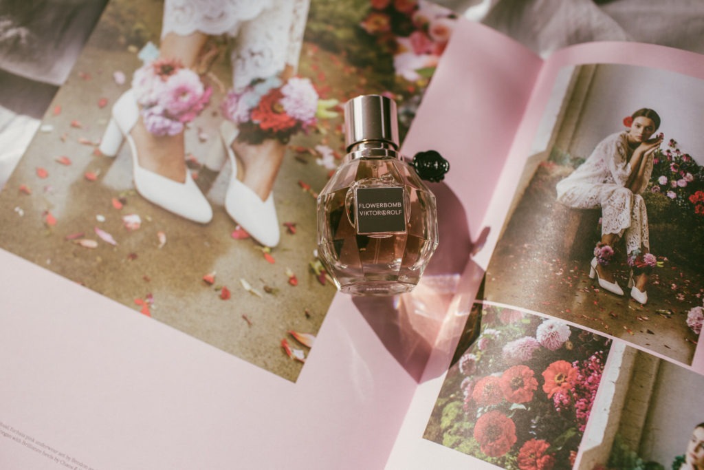 Viktor & Rolf Flowerbomb grenade-style bottle as part of the 10 Most Famous Luxury Perfumes in the World.