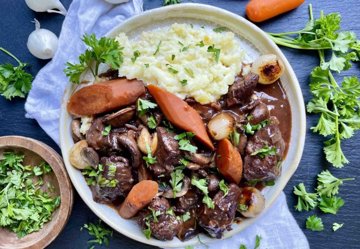 French boeuf bourguignon captured from the 10 Most Popular Cuisines in the World.