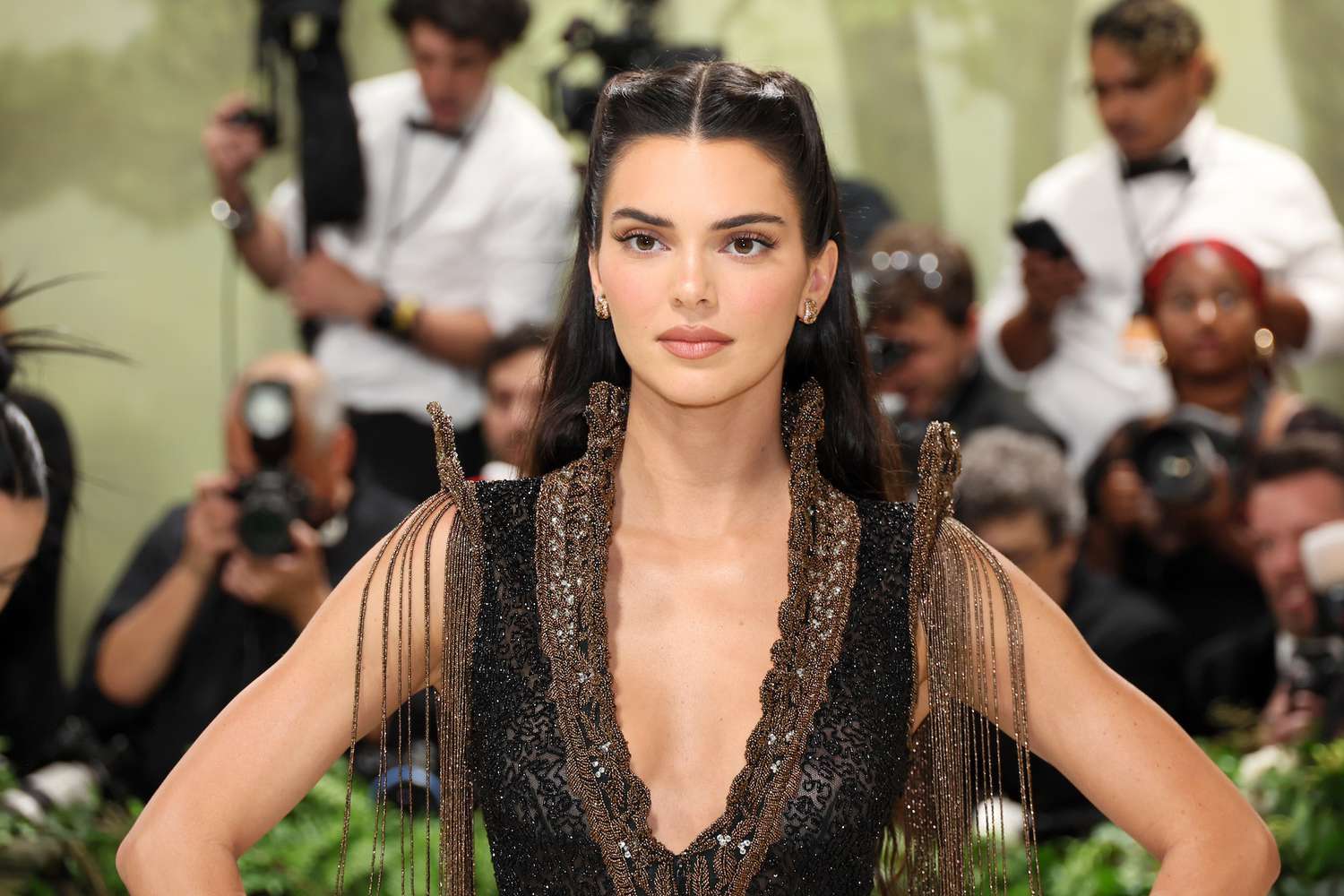 Kendall Jenner - American model in the 10 Most Famous Supermodels in the World famous for social media influence and Vogue covers.