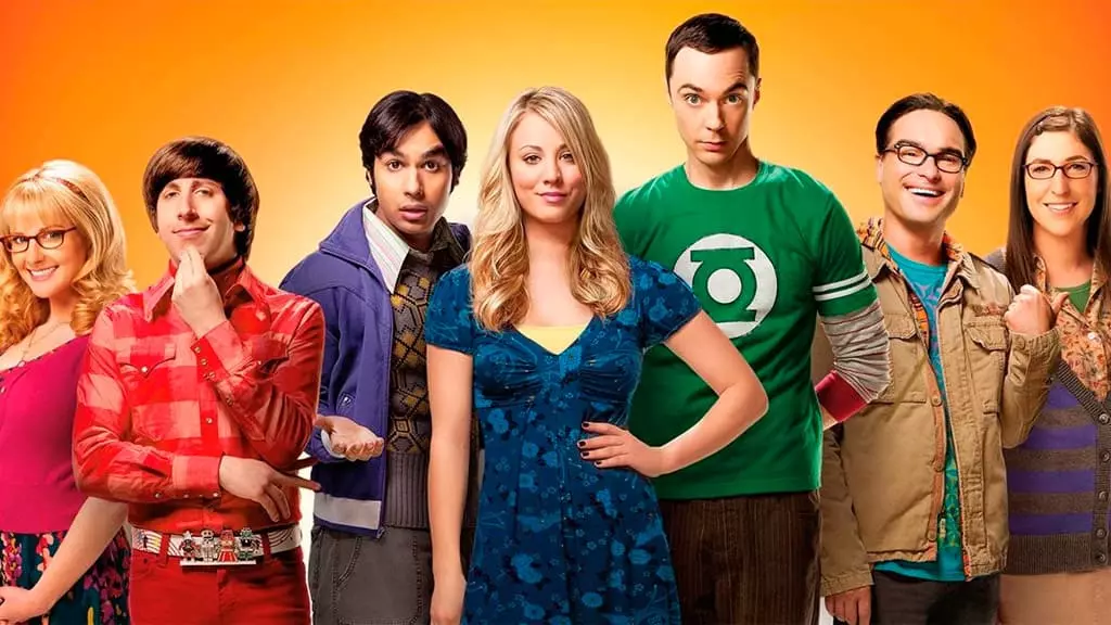 Sheldon, Leonard, and Penny from The Big Bang Theory – featured in the 10 Most Popular TV Shows of all Time.