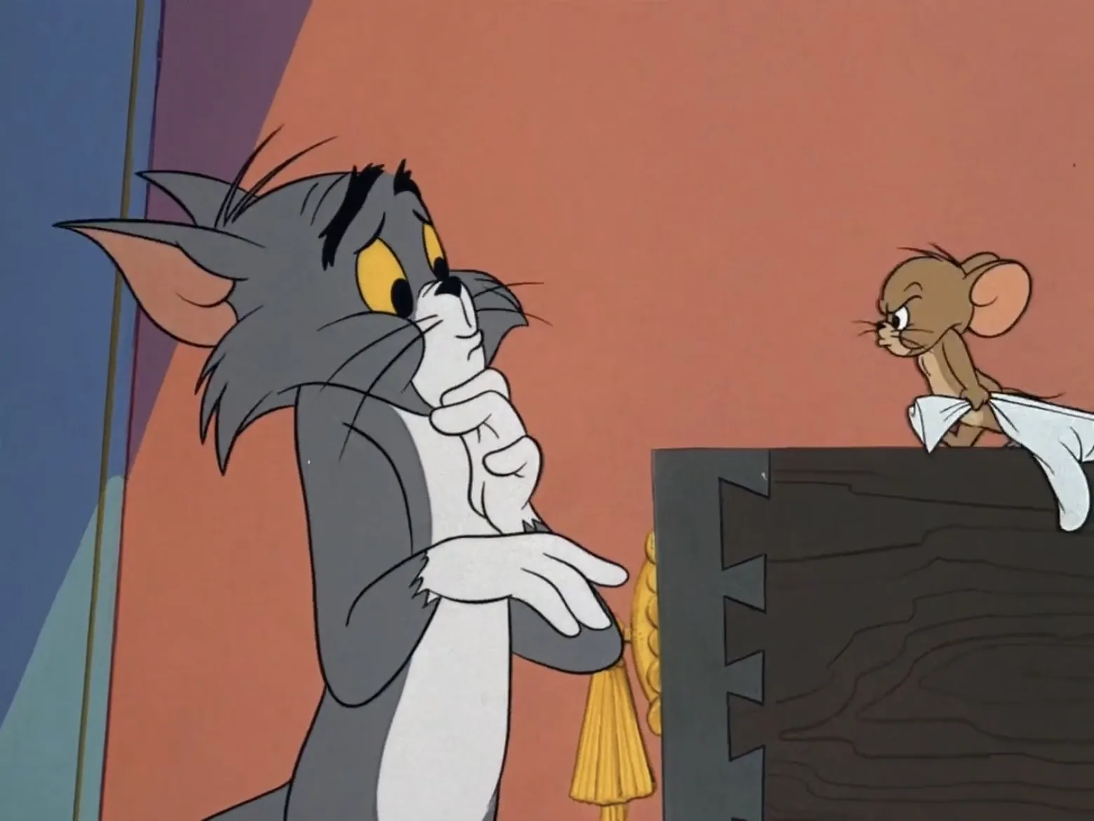 Tom & Jerry in a slapstick moment from the 10 Most Popular Cartoons in the World.