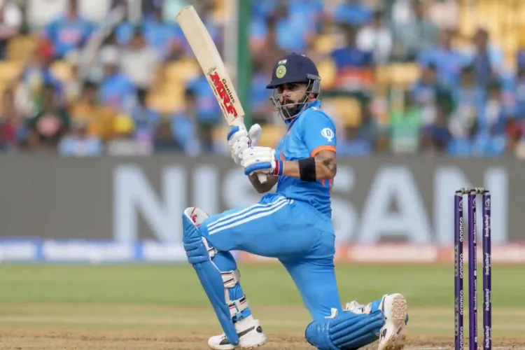 Virat Kohli batting – Top 10 Most Famous Athletes in the World, cricket captain and India’s premier batsman.