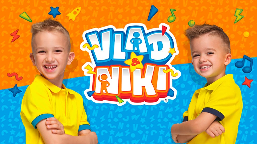 Vlad and Niki from the 10 Most Famous YouTubers in the World, producing vibrant children’s videos in Russian and English.