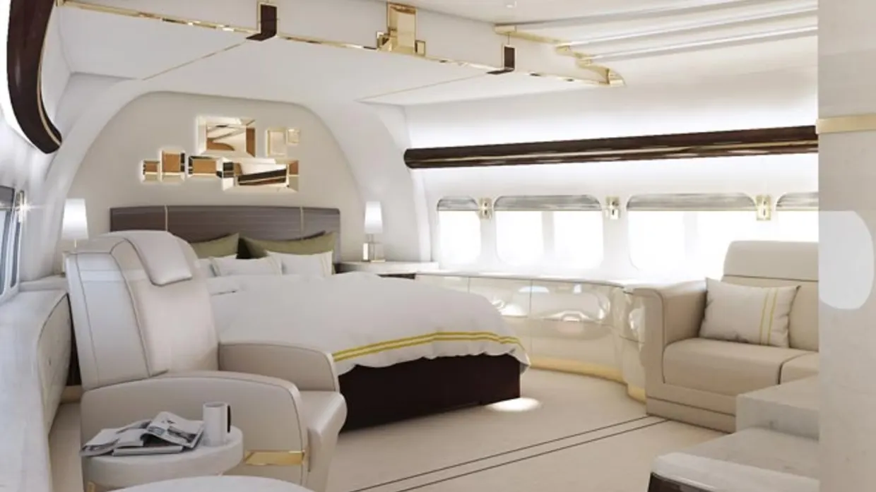 10 Most Expensive Private Jets in the World – Boeing 747-8 VIP ($200M) featuring a private lounge, master bedroom, and high-tech conference room