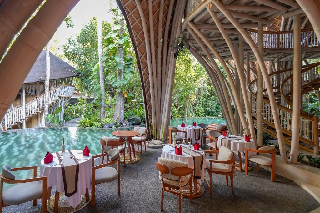 Eco-luxury rainforest hotel with bamboo design from the Ultimate Luxury Hotels Buying Guide for sustainable travel lovers.