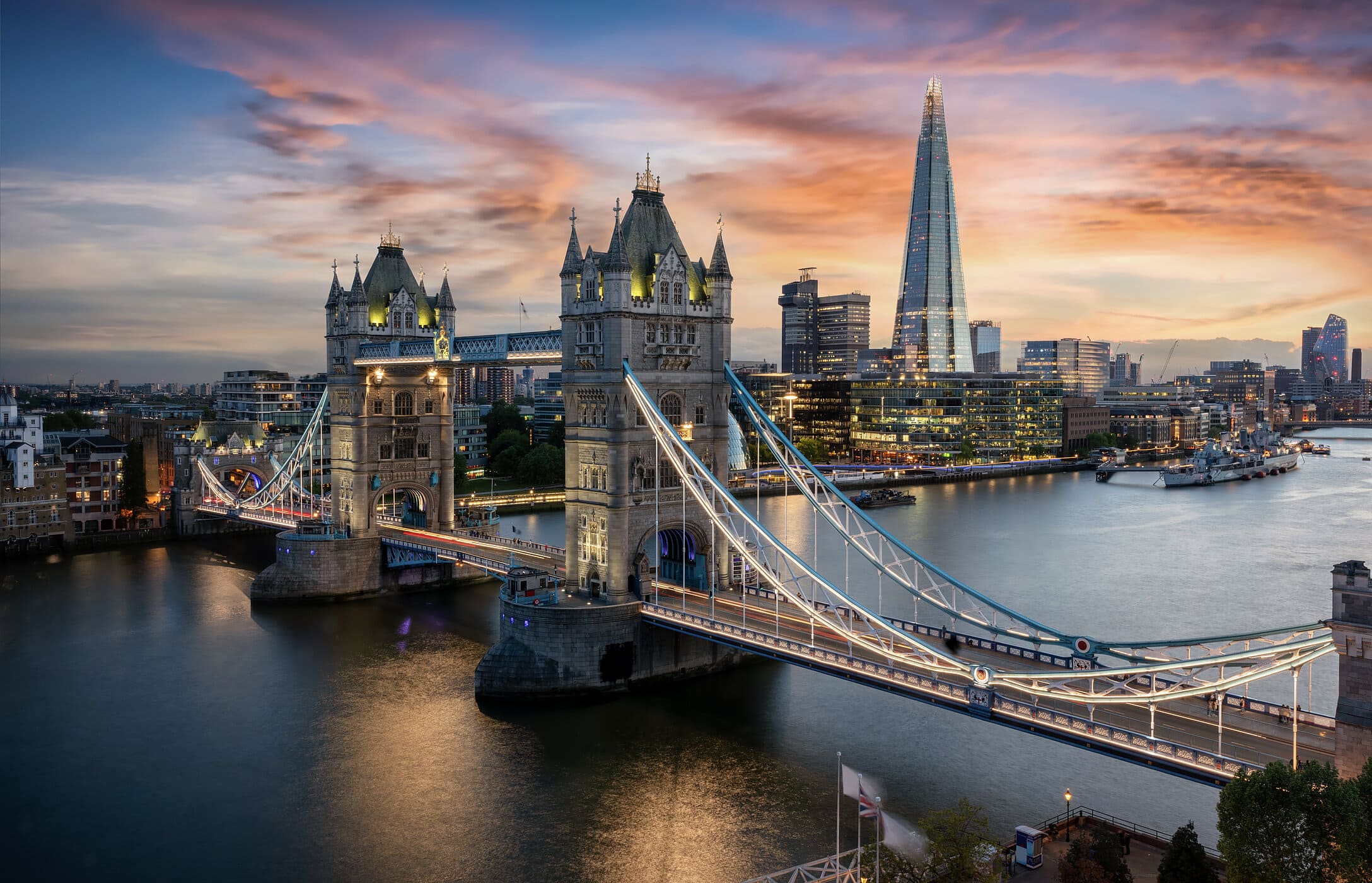 Iconic skyline of London with River Thames, highlighting its place in the 10 Most Expensive Cities in the world.