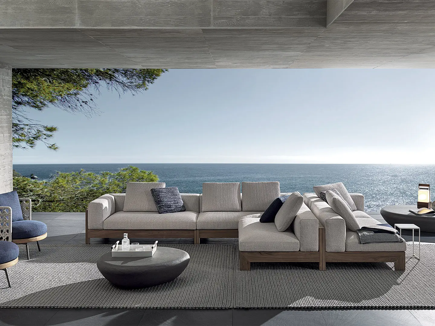 Daylight outdoor sofa from Complete Luxury Furniture Buying Guide designed for luxury outdoor relaxation.