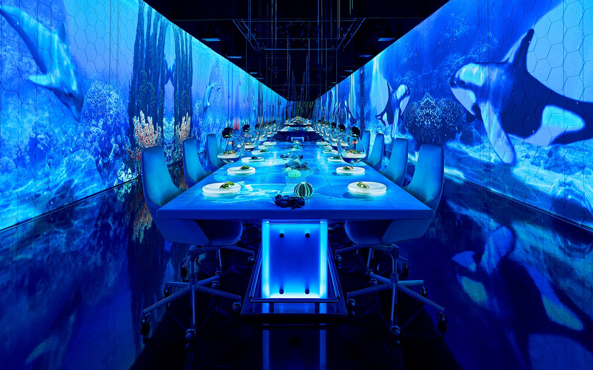 Sublimotion – 10 Most Expensive Restaurants in the World featuring a $2,000+ immersive dining experience in Ibiza, Spain.