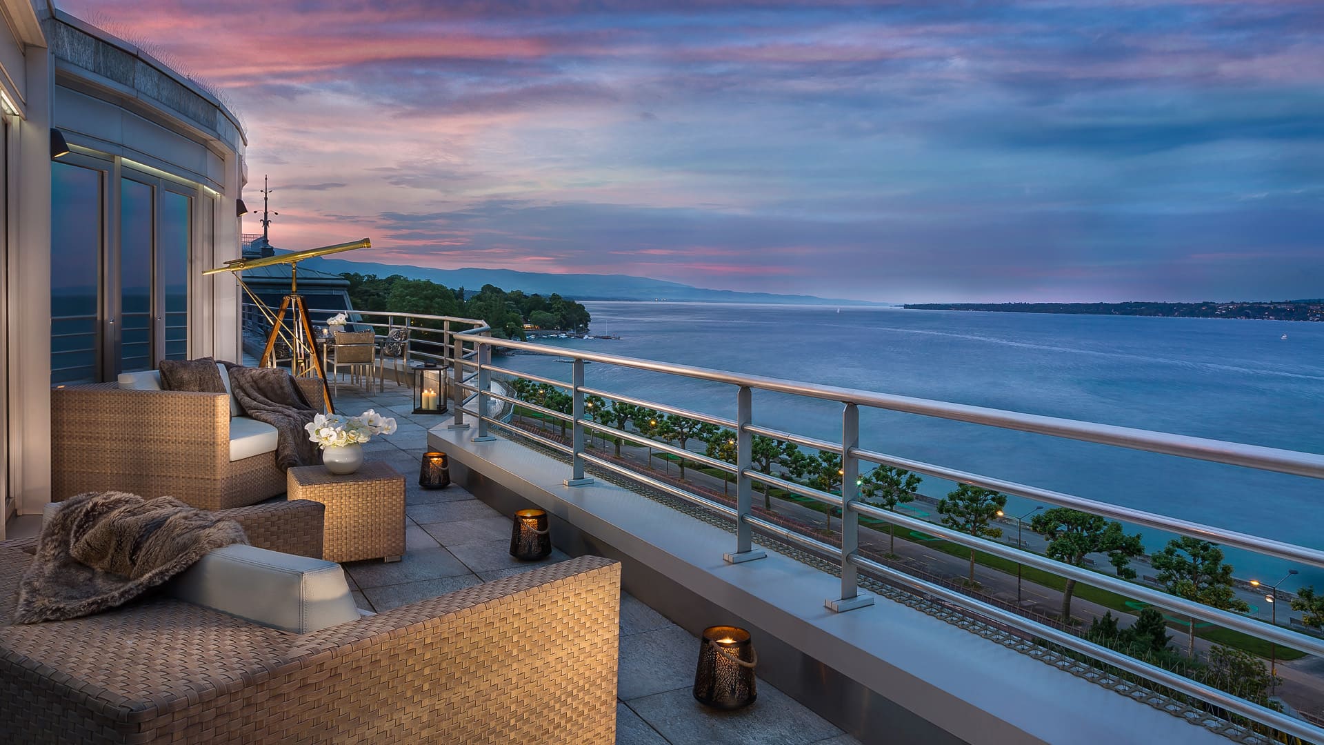 10 Most Expensive Hotels in the World – The Royal Penthouse Suite, Geneva – Luxury Stay with Panoramic Lake Views & Bulletproof Glass, Outside View