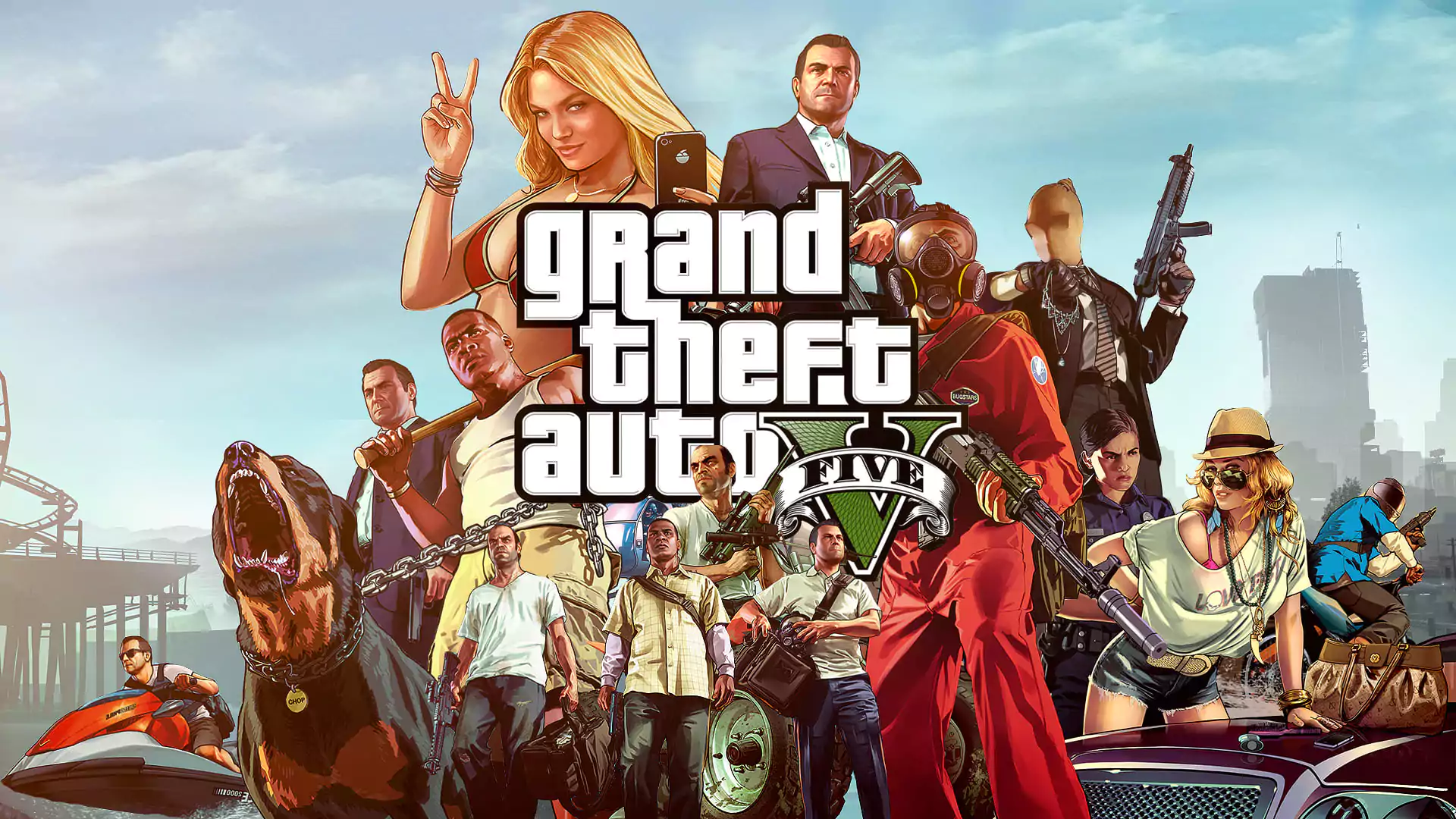 10 Top Games in the World – Grand Theft Auto V, an open-world action game with stunning graphics and immersive storytelling