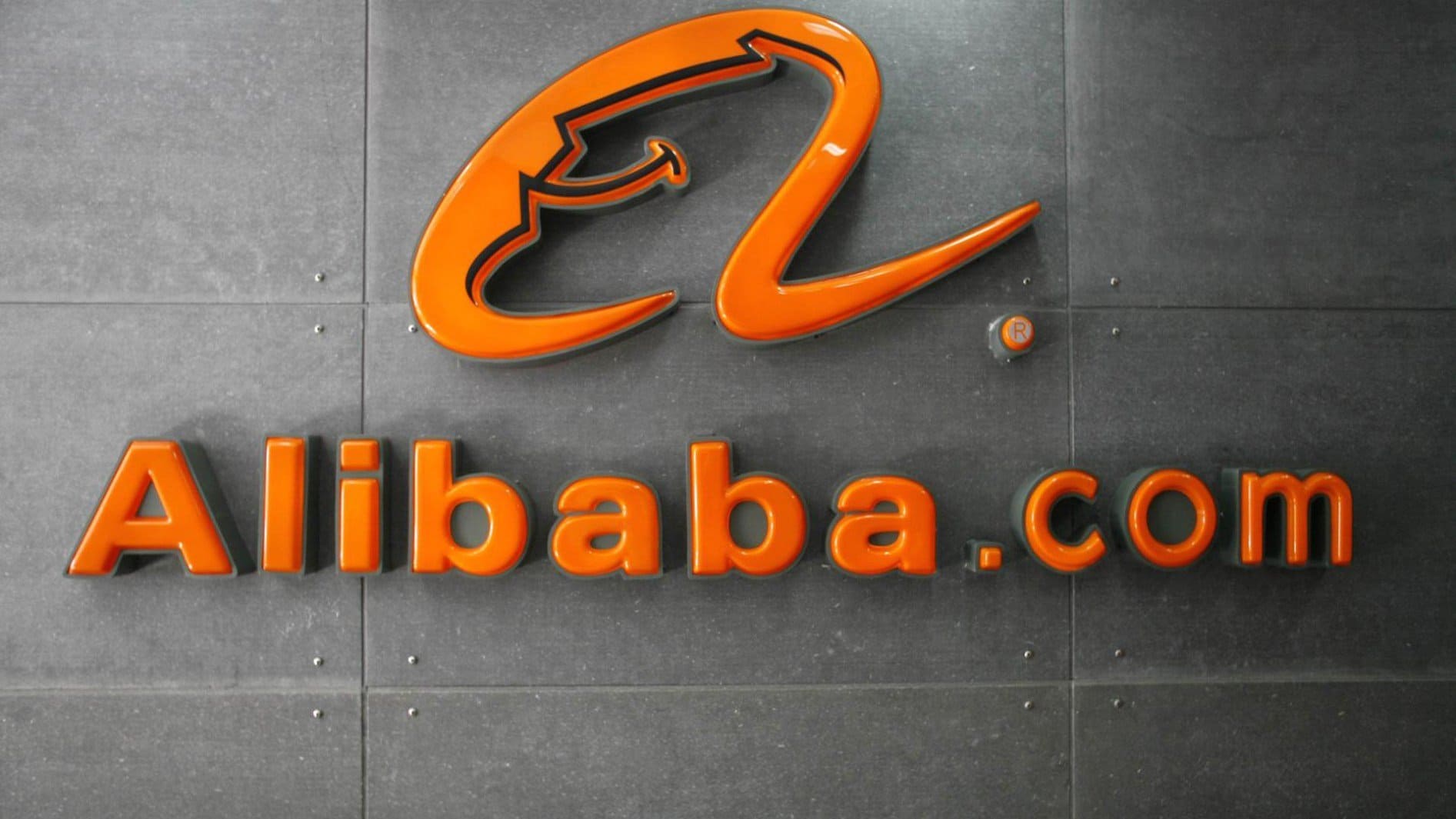 Alibaba's signage - showcasing global trade, part of the 10 Most Popular Online Shopping Sites in 2025.