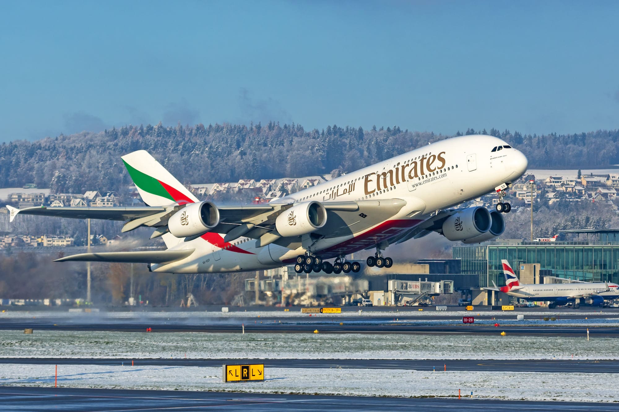 Emirates Airbus A380 luxury cabin – 10 Most Popular Airlines in the World known for first-class comfort and premium service.