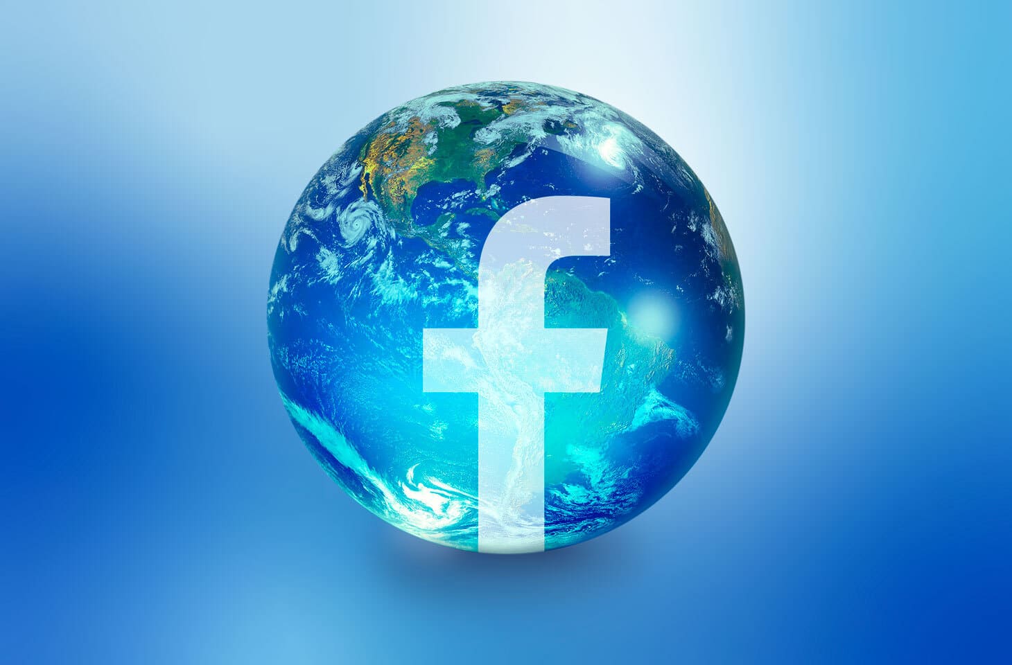 Facebook logo used to represent its top rank in the 10 Most Popular Websites in the World for social media engagement.